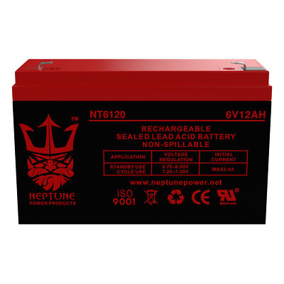 Simplex Alarm 20013072 12VOLT 6V 12Ah Electric Scooters Battery by Neptune