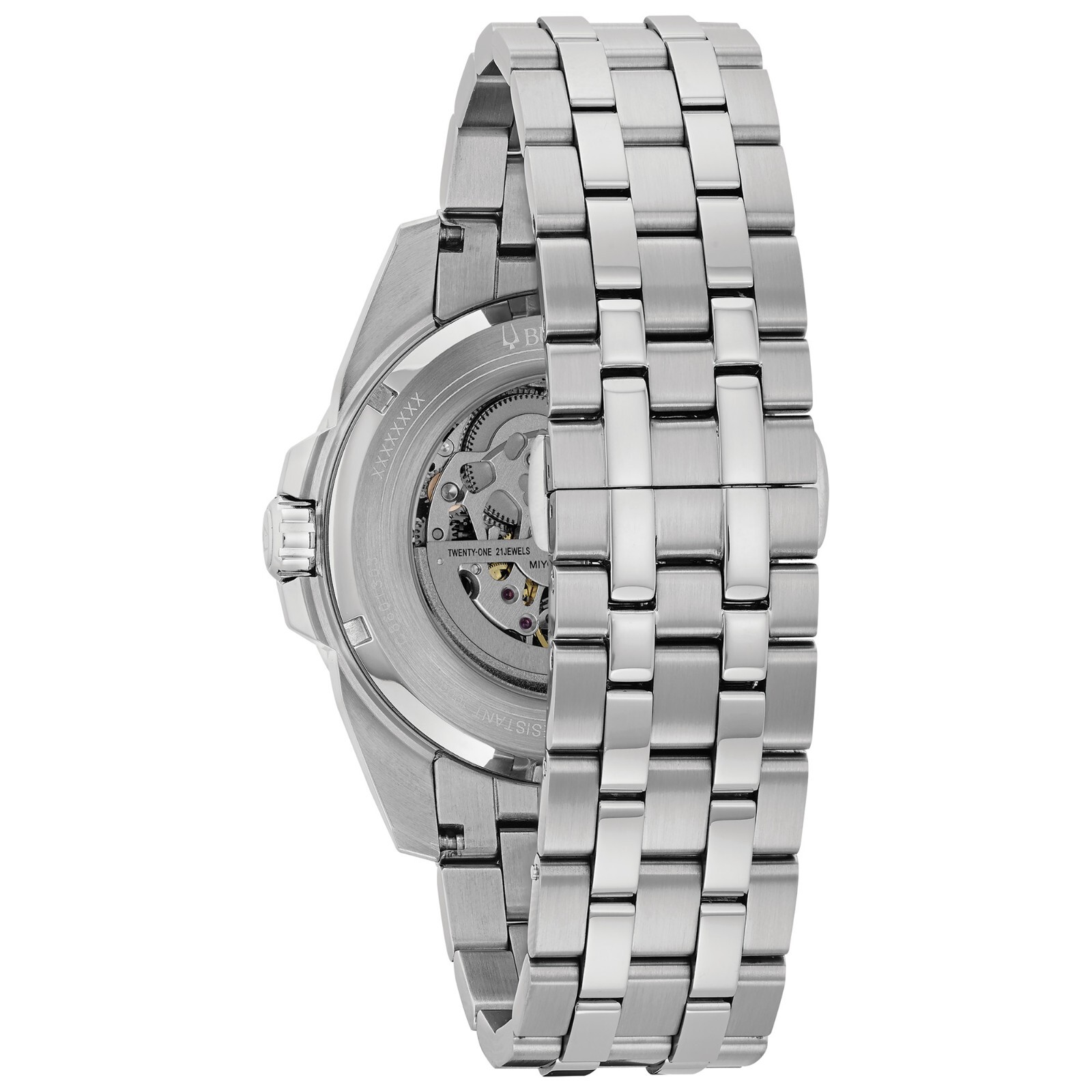 Pre-owned Bulova Classic Sutton Automatic Men's Silver Stainless Steel Watch 43 Mm 96a187