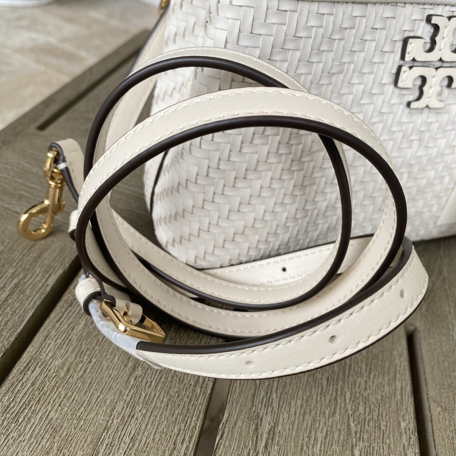 Tory Burch Britten Micro Satchel New Ivory 156012 | eBay