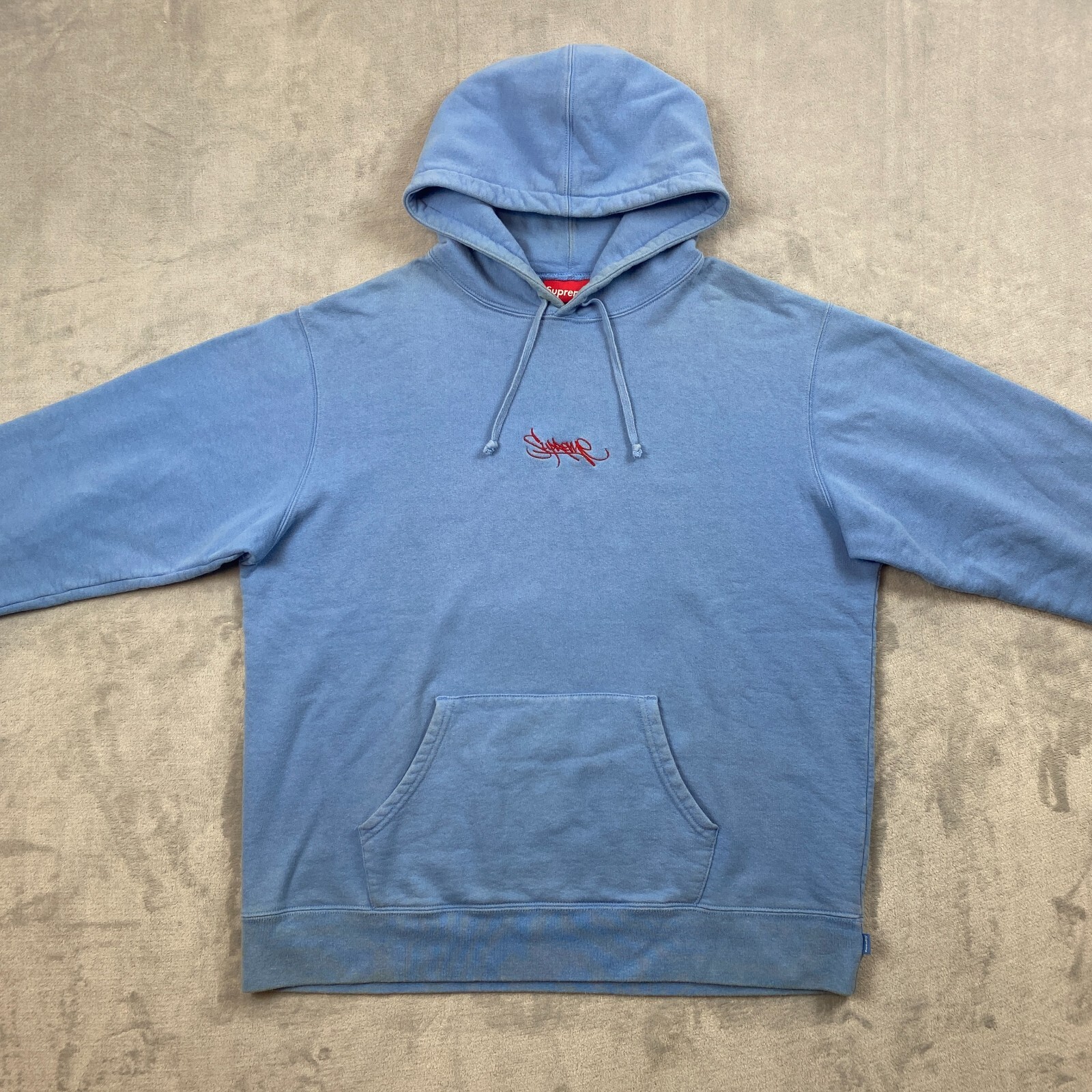 Supreme SS19 TAG LOGO HOODED SWEATSHIRT Men XL Embroidered Supreme SS19 TAG LOGO HOODED SWEATSHIRT Men XL Embroidered