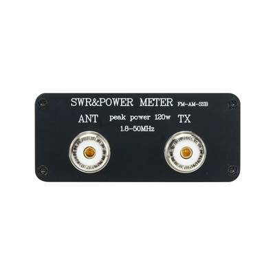 1.8MHz-50MHz Power Watt Meter SWR & Power Meter Peak Power 120W FM-AM-SSB SWR