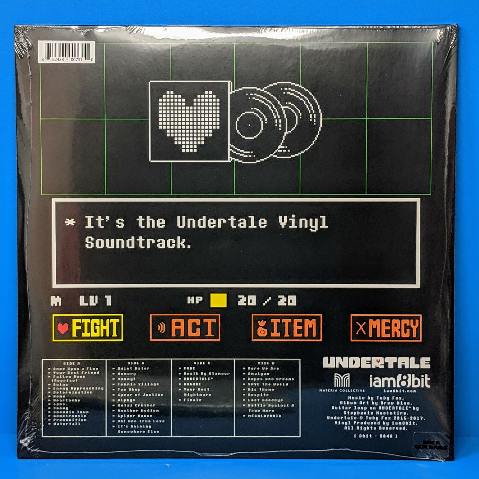 Undertale Vinyl Record Soundtrack Limited Edition Red Blue iam8bit