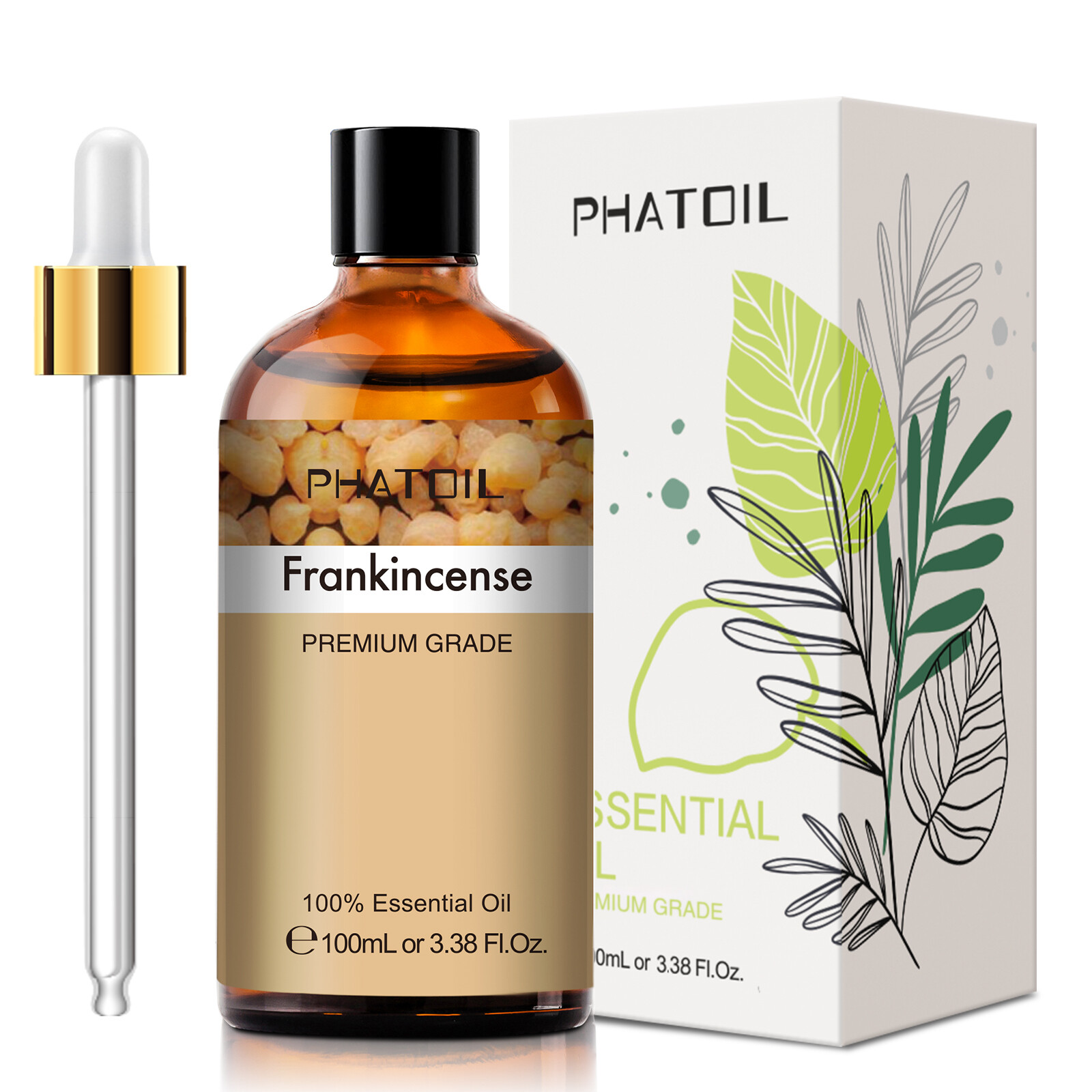 10/30/100ml Frankincense Essential Oil,Pure Natural for Skin, Diffuser,Massage