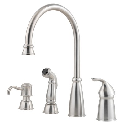 Pfister GT26-4CB Avalon 1.75 GPM High Arc Kitchen Faucet - - Stainless Steel
