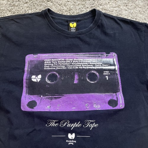 🟣 Wu-Tang Shirt Size Medium Raekwon Purple Tape Rare OB4CL