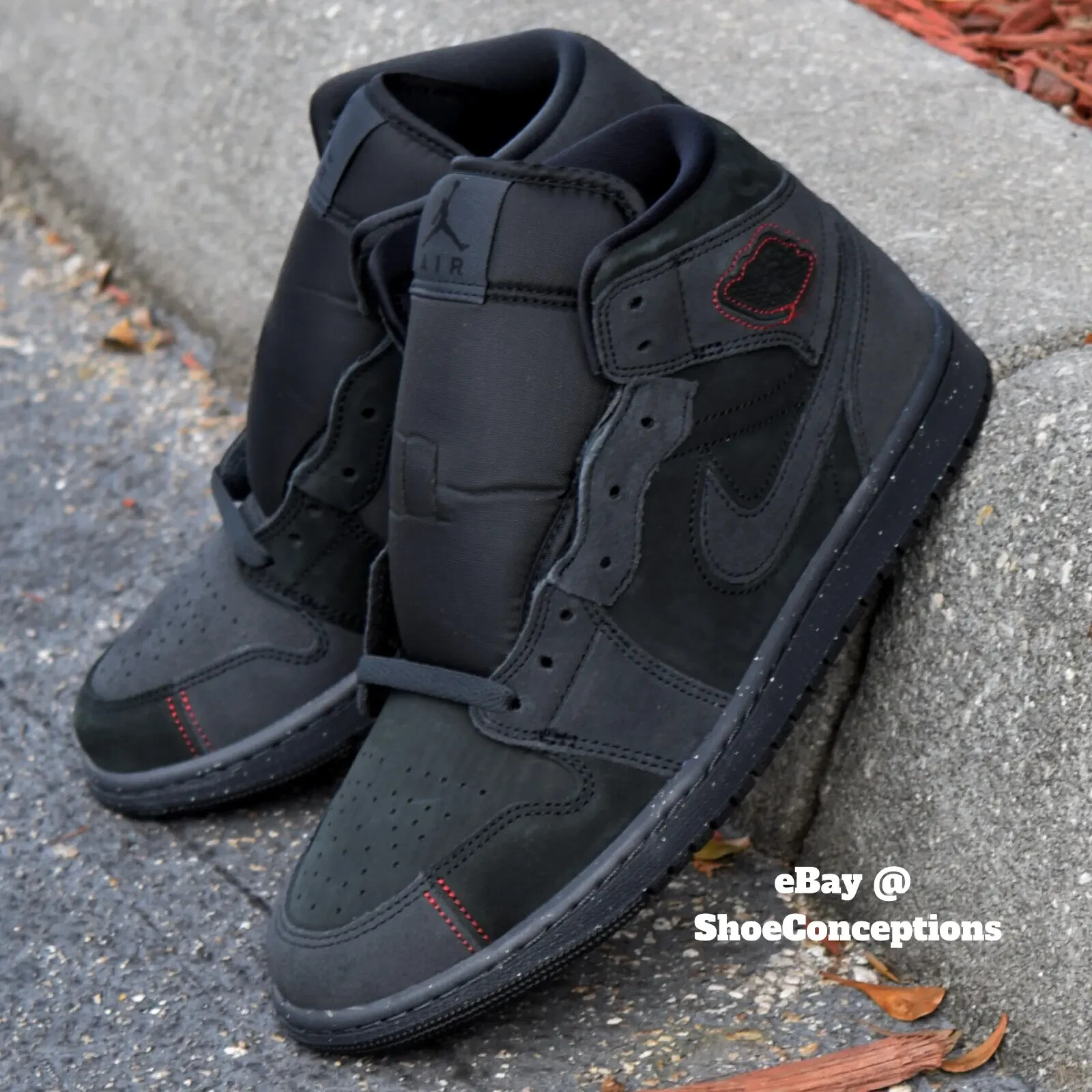 Nike Air Jordan 1 Mid SE Craft Shoes Black Dark Smoke Gray Nike Air Jordan 1 Mid SE Craft Shoes Black Dark Smoke Gray