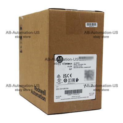 New Allen-Bradley 25C-D010N104 PowerFlex 527 AC Drive 480V 10A 5HP 25CD010N104