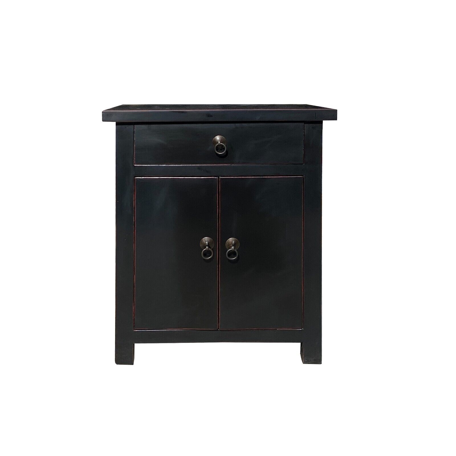Chinese Black One Drawer Simple End Table Nightstand cs7426S Chinese Black One Drawer Simple End Table Nightstand cs7426S