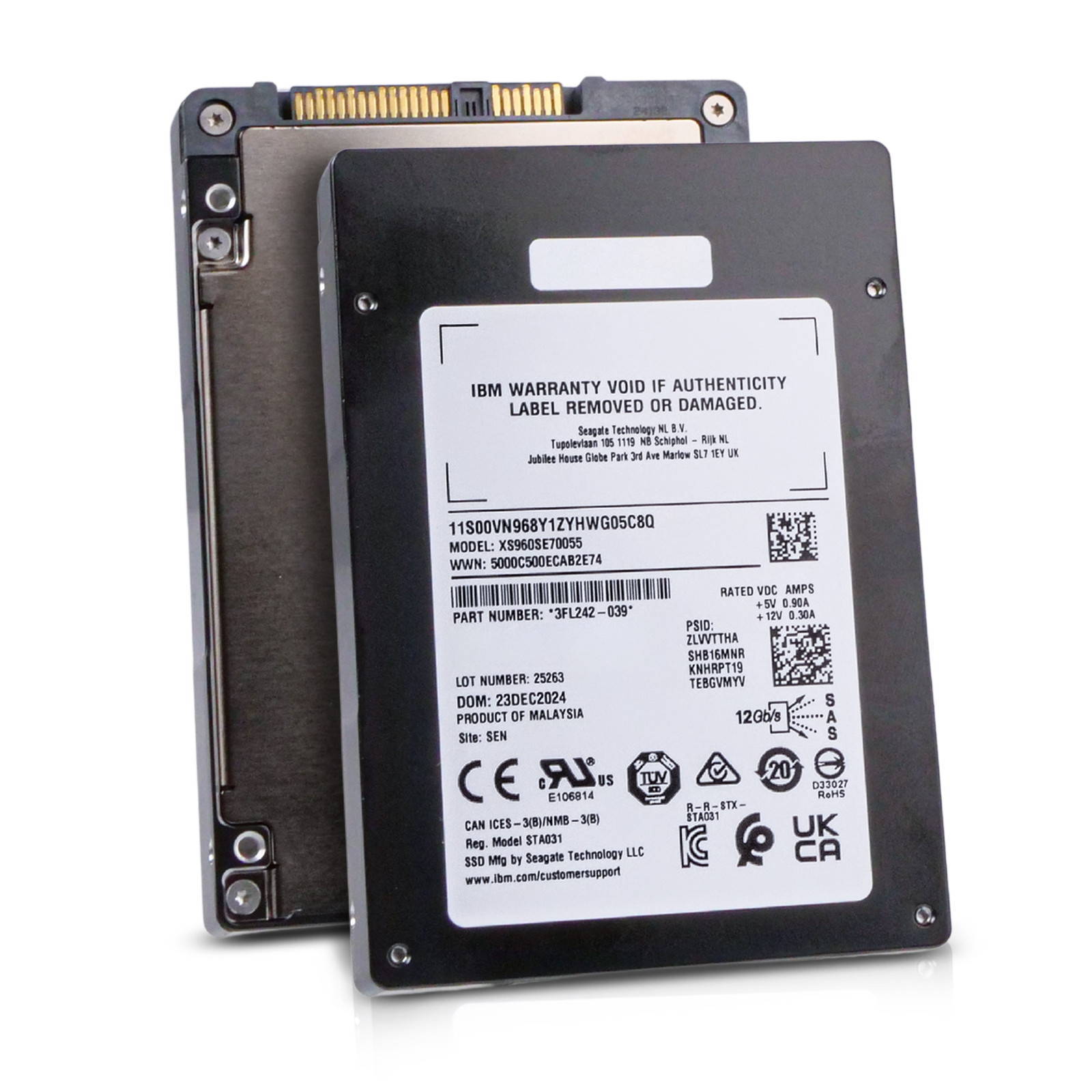 Seagate Nytro 3350 XS960SE70055 960GB 1 DWPD SAS 12Gb/s 3D eTLC 2.5in IBM SSD