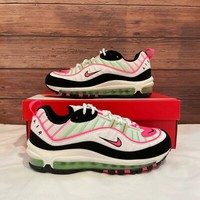 Nike Wmns Air Max 98 Green Pink Womens Classic Athletic Sneakers CI3709 101 13 390 185758286505