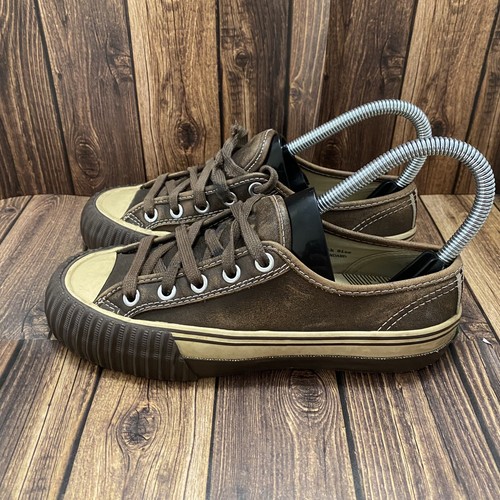 PF Flyers Shoes Women's 5.5 Sandlot Brown Tan Canvas Retro Sneakers (PF0172)