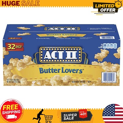 ACT II Butter Lovers Microwave Popcorn (2.75 oz., 32 pk.)