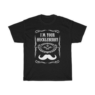 I'm Your Huckleberry Guns Slogan Logo Tombstone Navy Black T-Shirt Size S to 5XL