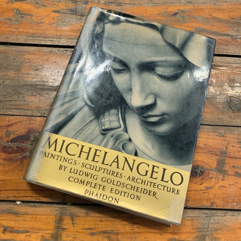 1964 'MICHELANGELO' BY LUDWIG GOLDSCHEIDER PHAIDON PRESS LARGE ART BOOK