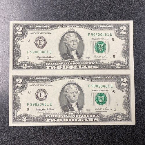 BANKNOTESコレクション② 22枚 22k Gold Layered Uncirculated Two Dollar Bill - Special