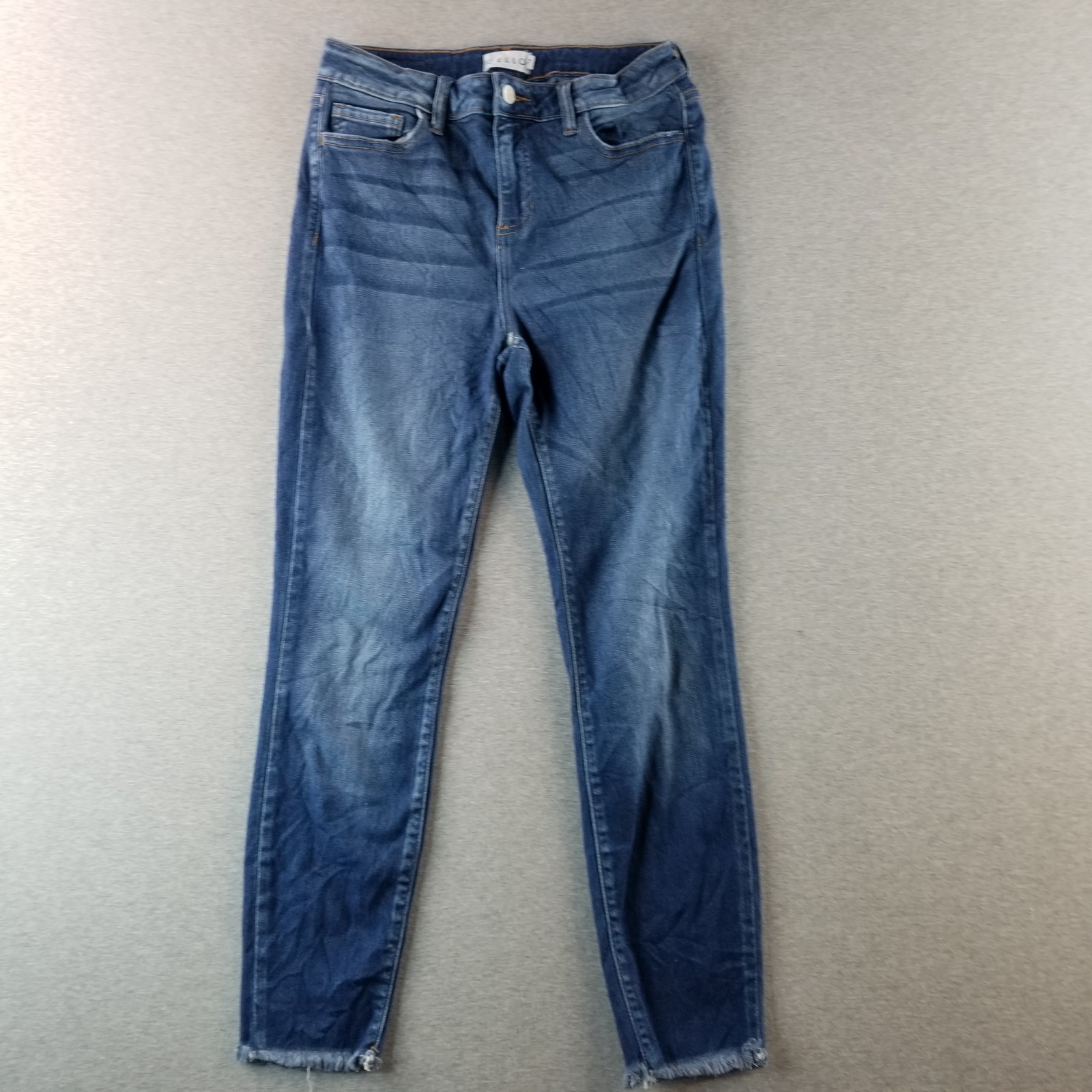 Cello Jeans Women's Sz 7 Dark Med Wash Stretch Mat. Normcore Cute Stylish Trendy