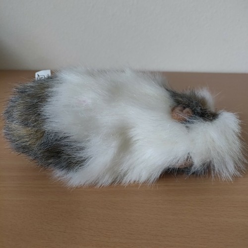 Hansa Guinea Pig Plush Soft Gray/White Hand Crafted Real Looking! 2012 EUC