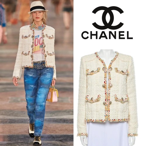 Rare Chanel 17C 2017 Cruise Cuba Coco Fantasy Tweed Jacket