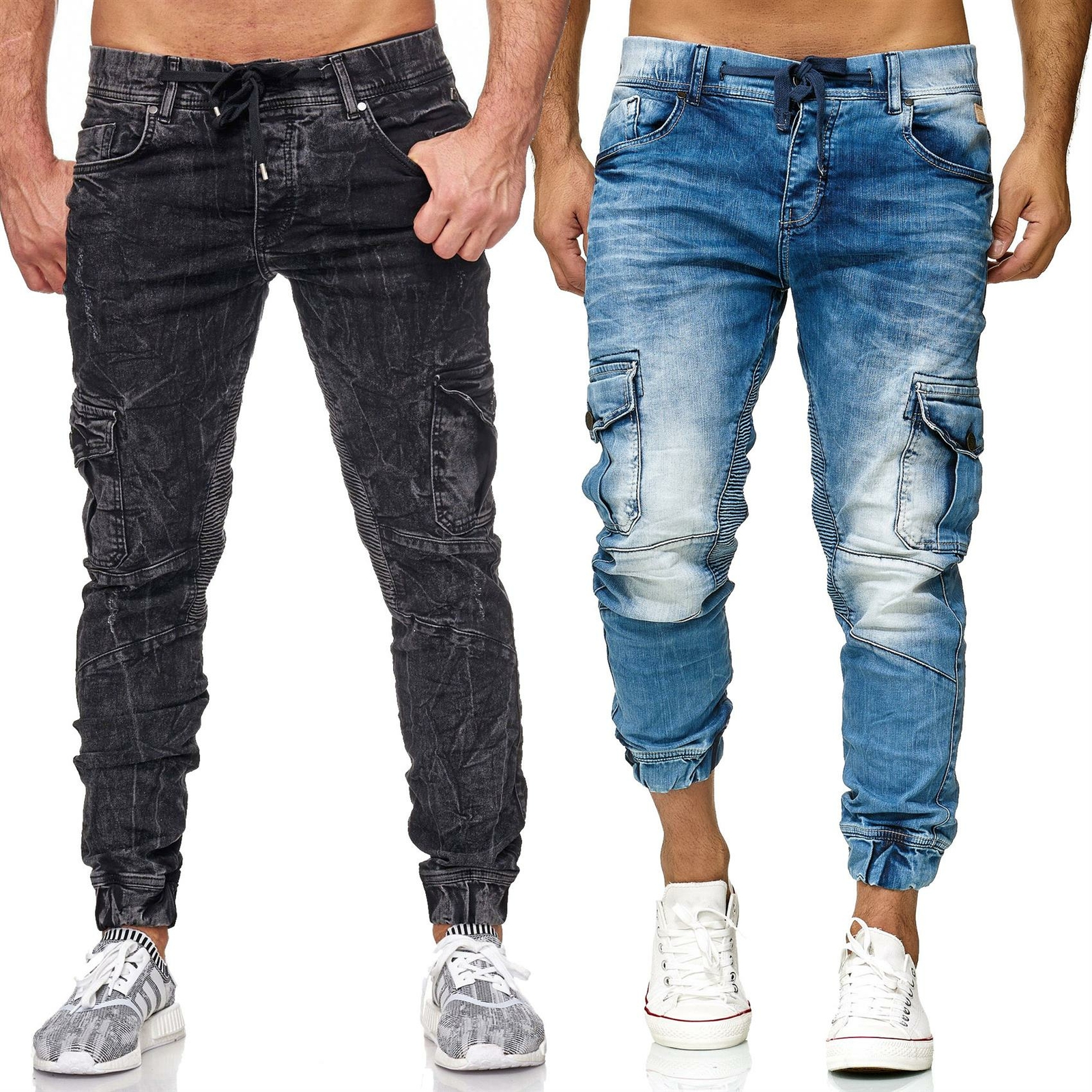  Men s  Jogger  Jeans  Trousers Cargo Pants  Jog Denim  Casual 