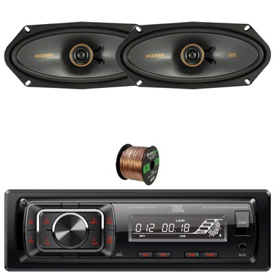 JBL Celebrity150 1-DIN Bluetooth Radio, 2x 4x10'' 150W Max Thin-Mount Speakers