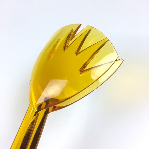 Bodum Salad Server Set Ginkgo Orange Plastic Fork Spoon Dishwasher Safe