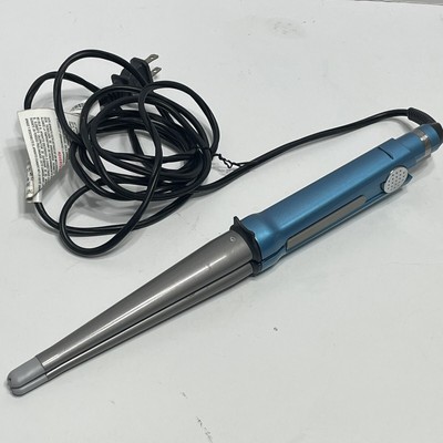 Babyliss Pro Nano Titanium 1.25 Blue 5/8'' Conistraight Flat Iron Hair Curl Tool