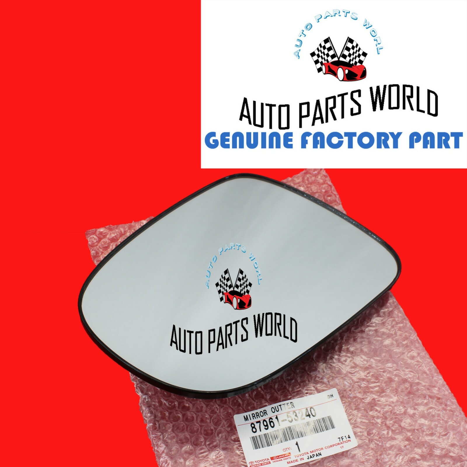 BRAND NEW GENUINE 06-08 IS250 IS350 LEFT DRIVER SIDE OUTER MIRROR 87961-53240