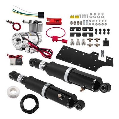 Rear Air Ride Suspension Set Fit Harley Touring Road King Street Glide 1994-2025