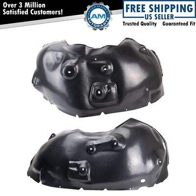 Front Inner Fender Liner Set Fits 06-09 Dodge Ram 1500 Ram 2500 02-09 Ram 3500