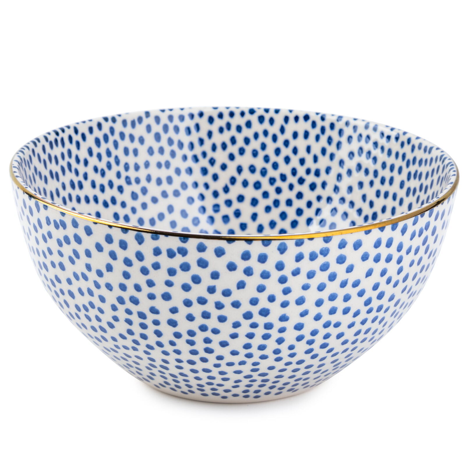 Blue Dot 12 Pcs Dinnerware Set Microwave Safe Stoneware Dinner Sets, Easter Gift