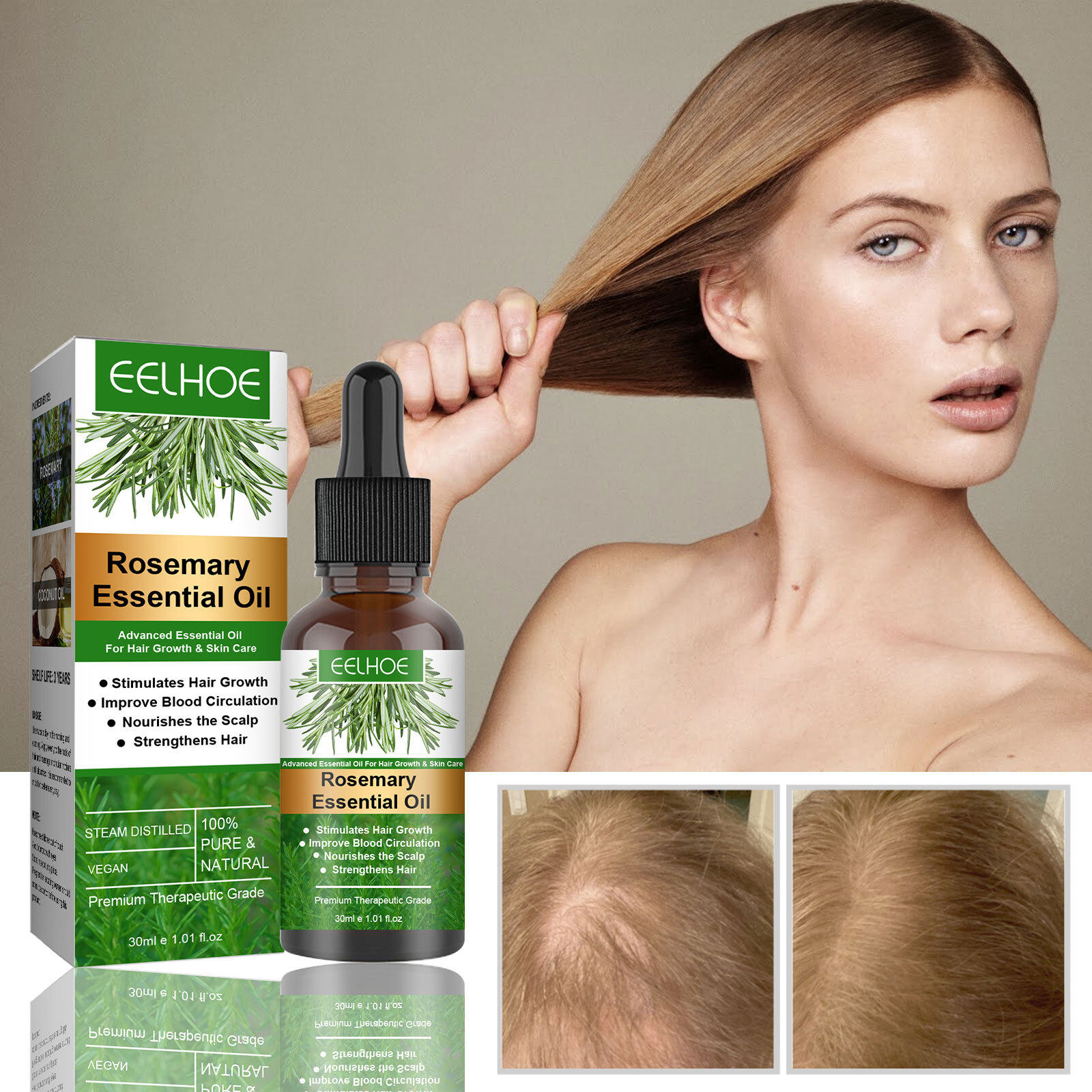 For Hair Growth 100% Pure Natural Therapeutic Grade Us