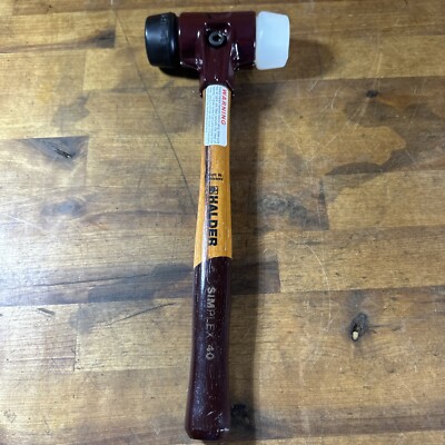 Halder Simplex 40 Soft-Face Hammer Black Rubber Nylon 20 Oz.   3028.040