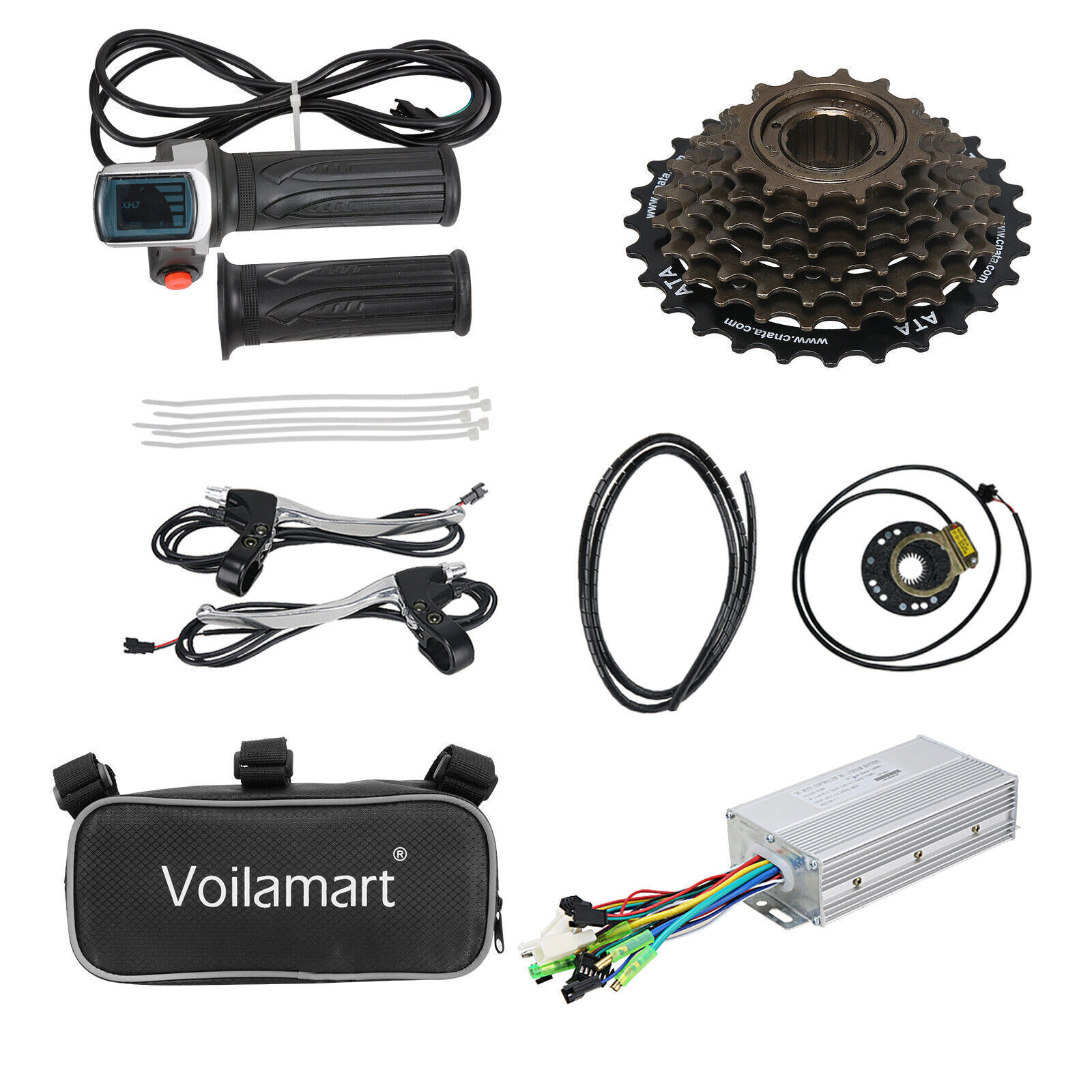 Voilamart 1000W 26" Electric Bicycle Motor Conversion Kit Rear Wheel E-Bike Hub