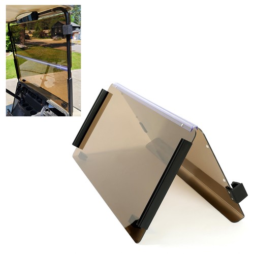 Tinted Fold Down Golf Cart Windshield For EZGO Marathon Gas/Electric 1986-1994.5