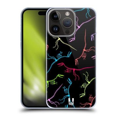 HEAD CASE DESIGNS NEON DINO FOSSIL PATTERNS BACK CASE FOR APPLE iPHONE PHONES