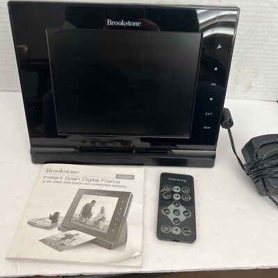 Brookstone Instant Scan Digital Frame- Scan Printed Pics To Make Them Digital