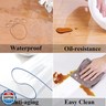 FeelingWarm Clear Table Protector - Oval Clear Vinyl Tablecloth Cover Transparent Plastic Kitchen Waterproof Protector 60x 90 Inch, Oval
