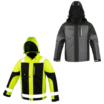 Arbeitsjacke Winterjacke Schutzjacke Winter Jacke Regenjacke Wasserabweisend NEU