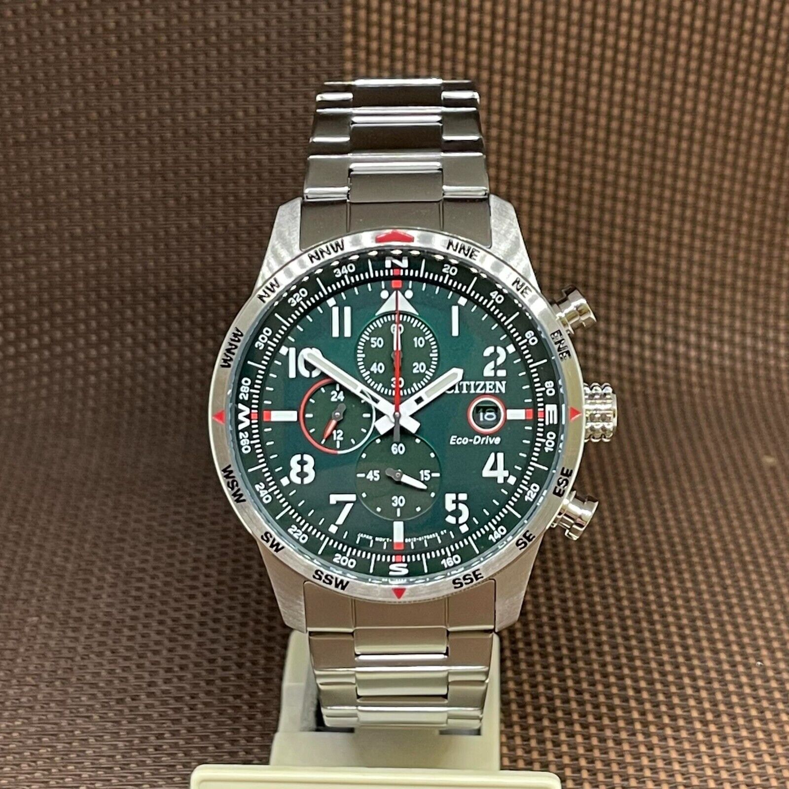 Citizen Eco-Drive CA0791-81X Chronograph Green Dial Stainless Steel Men's Watch Citizen Eco-Drive CA0791-81X Chronograph Green Dial Stainless Steel Men's Watch