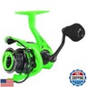 KastKing Zephyr Spinning Reel Green Size 500,Light to 5.6oz, 6+1BB Smooth Powerful Fishing Reel, FreshandSaltwater Fishing Reel, Oversized Stainless Steel Main Shaft