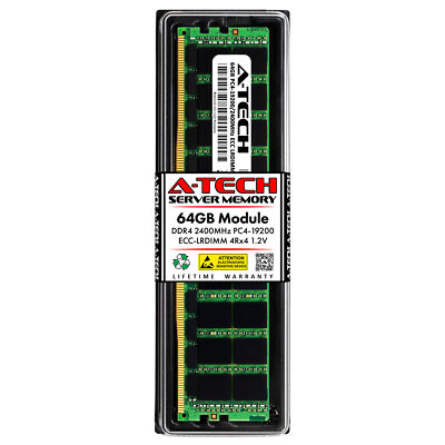 64GB 4Rx4 PC4-19200 LRDIMM (CISCO UCS-ML-1X644RV-A Equivalent) Server Memory RAM