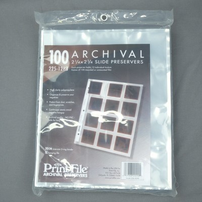 Print File 225-12HB 120 Slide Preservers 100 Sheets