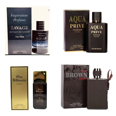 Men Perfume Lot  4 Pack All 3.4 Ml Free Shipping Good Deal