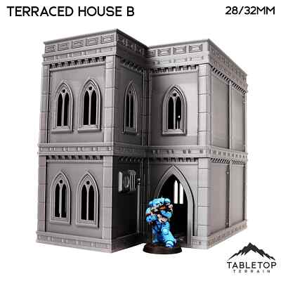 Terraced House B - Emerita, Imperial Suburbs - Grimdark Wargaming Terrain
