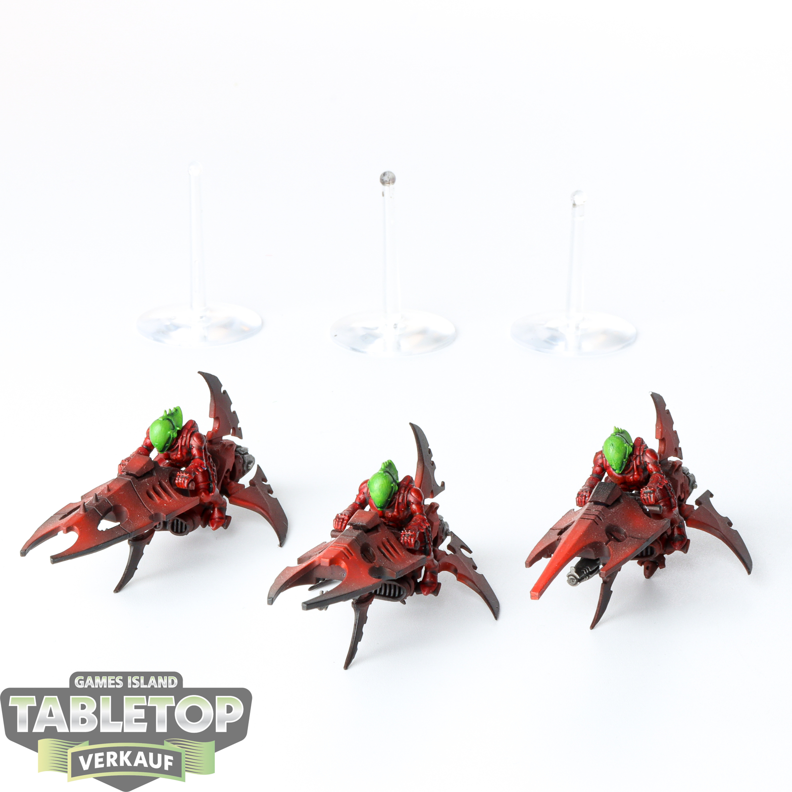 Drukhari - 3 x Reavers - bemalt