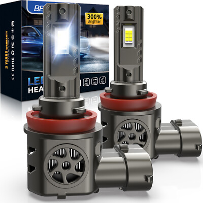 Bevinsee Custom H11 H8 LED Headlight Bulbs For Ducati 848 EVO 899 Panigale 1098