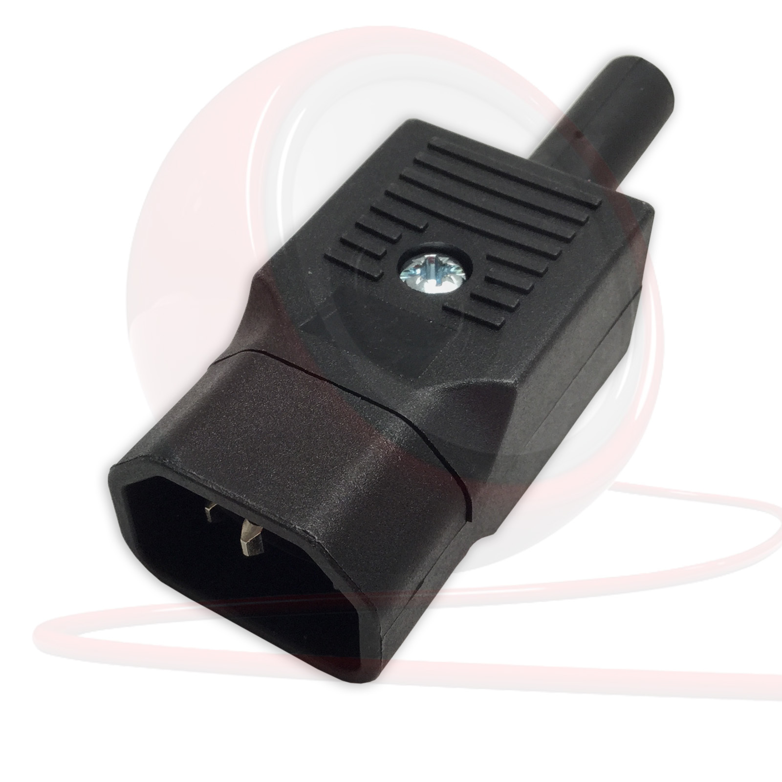 IEC C7 Figure 8 Rewireable Female Plug Kettle Connector Cable Mount