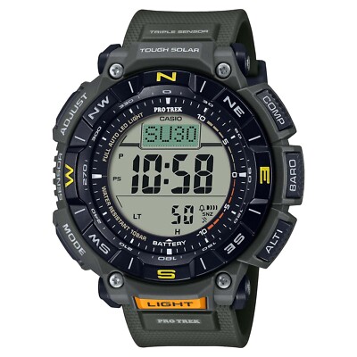 Casio G-Shock PRO TREK Altimeter Thermometer Compass Watch PRG340-3CR New