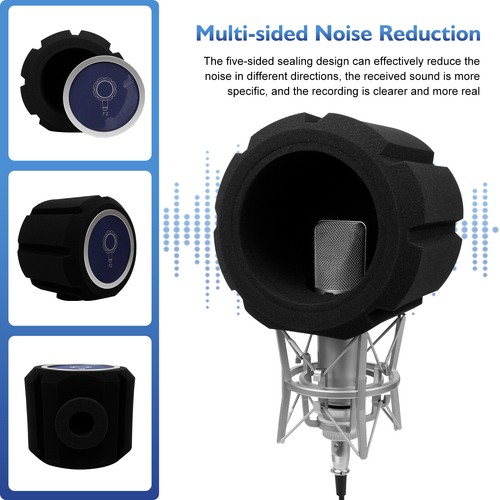 Home Live Studio Microphone Screen Acoustic Sponge Soundproof Recording Filter