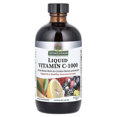 Nature s Answer Liquid Vitamin C Natural Flavors 8 fl oz 240 ml GMP Quality